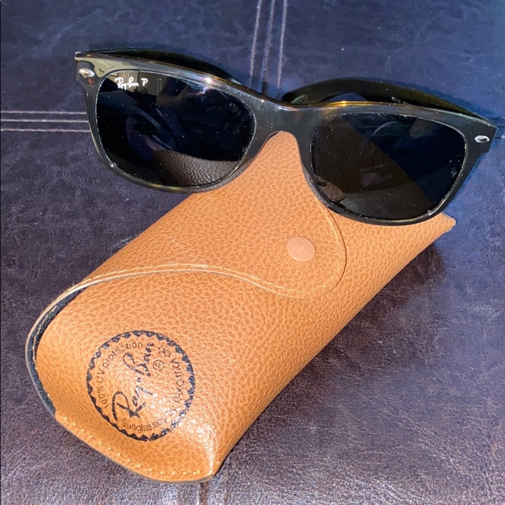 Authentic, polarized, Ray Ban sunglasses.